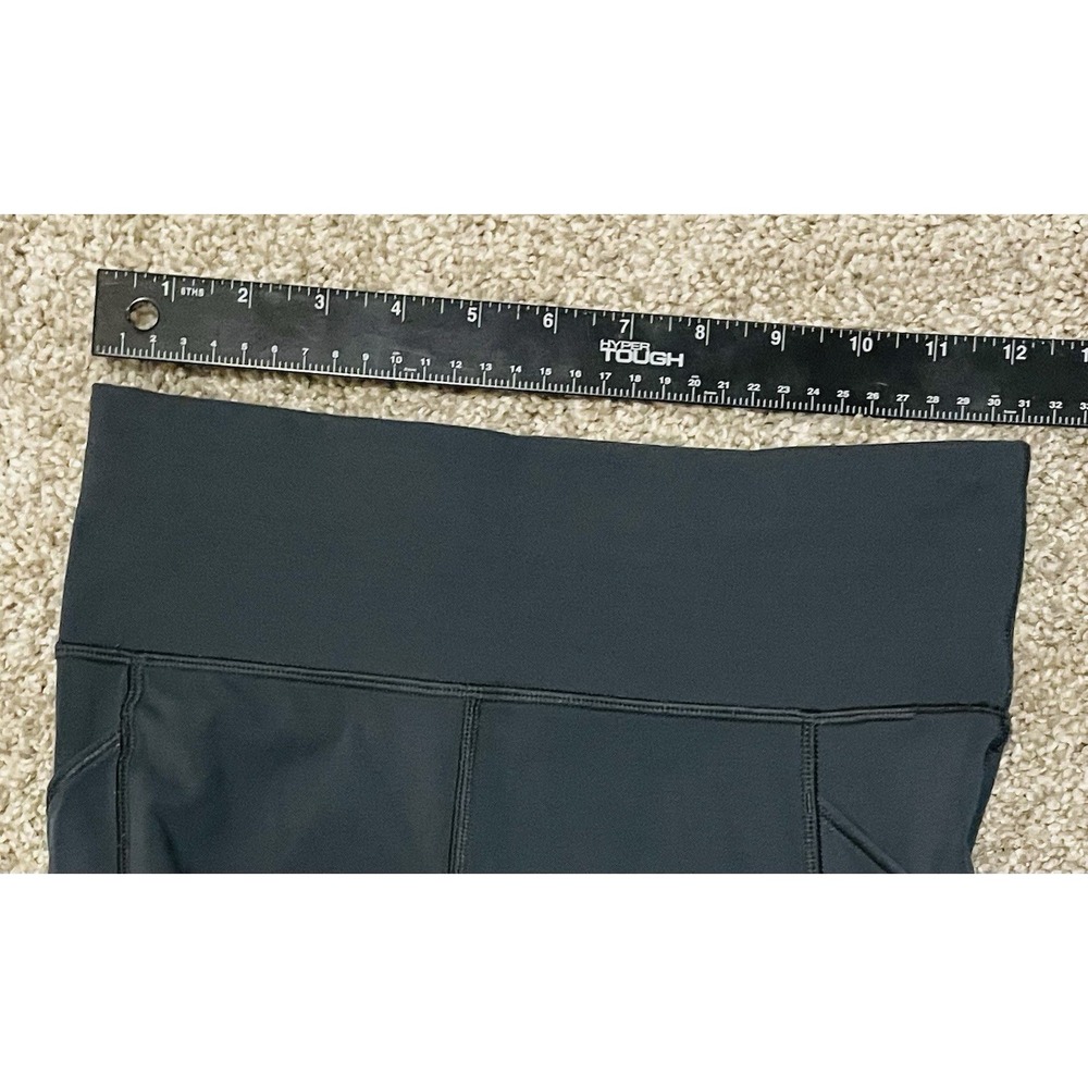 Lululemon Pace Rival Crop Leggings Womens 4 Gray Stretch Mesh Pants Mid Rise - Picture 4 of 5